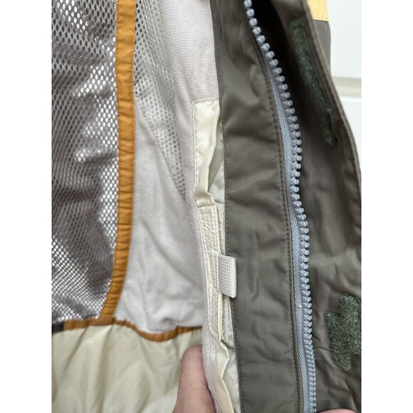 Burton Snowboards Tactic Yellow/Gray Full Zip Hoodie Jacket Womens Sz S Biolite - Picture 9 of 12